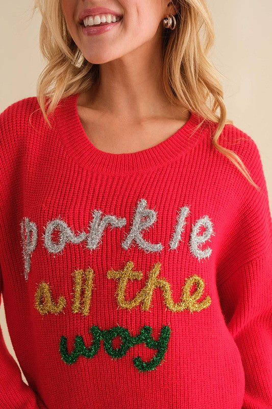 Sweater Sparkle All The Way