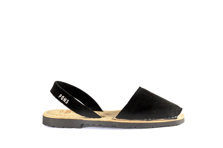 Sandalias Pons Lusaka Serraje Negro
