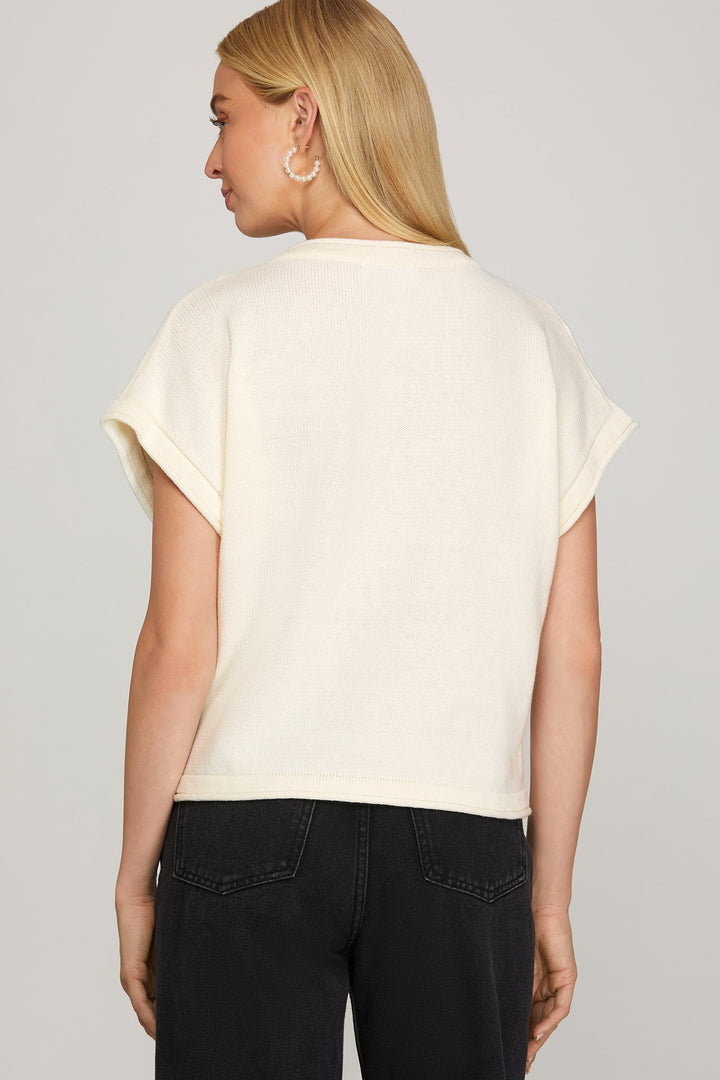 Blusa Puppy Bow Ivory