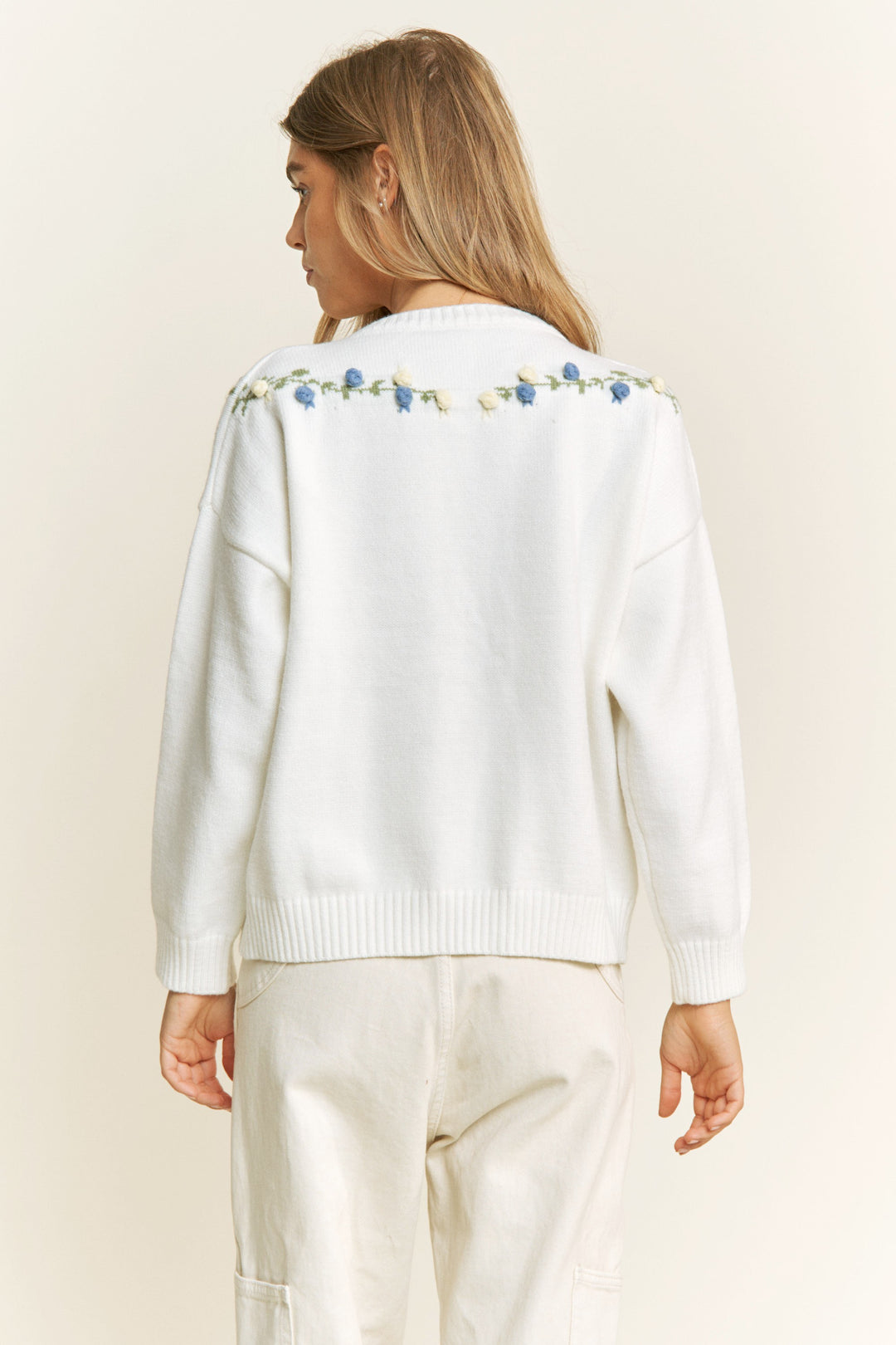 Cardigan Misty Flowers