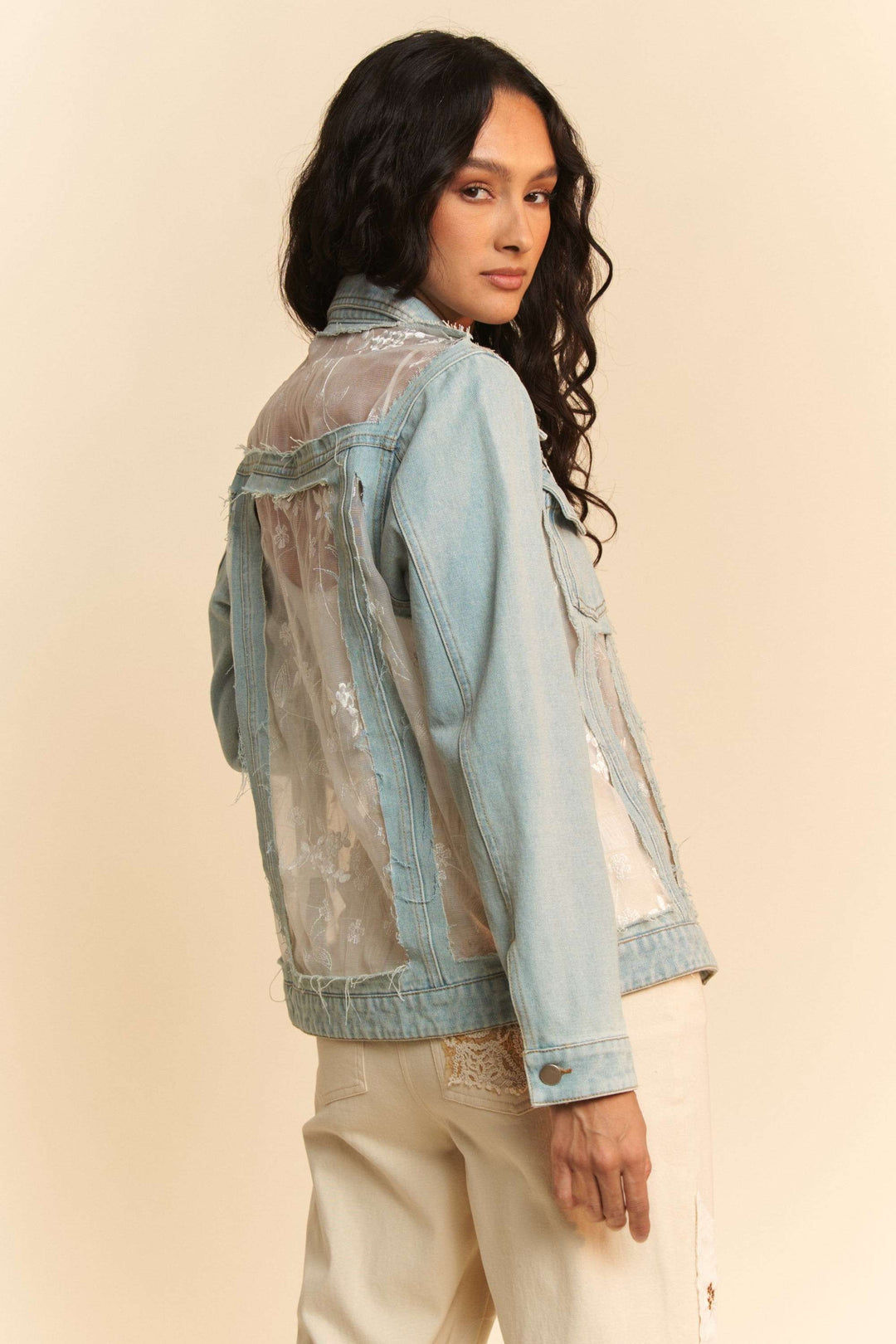 Jacket Denim Lace