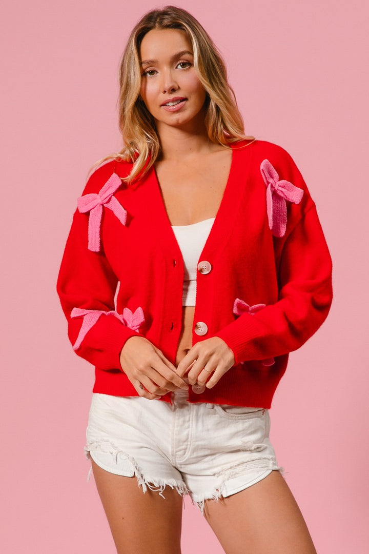 Cardigan Pink Ribbon