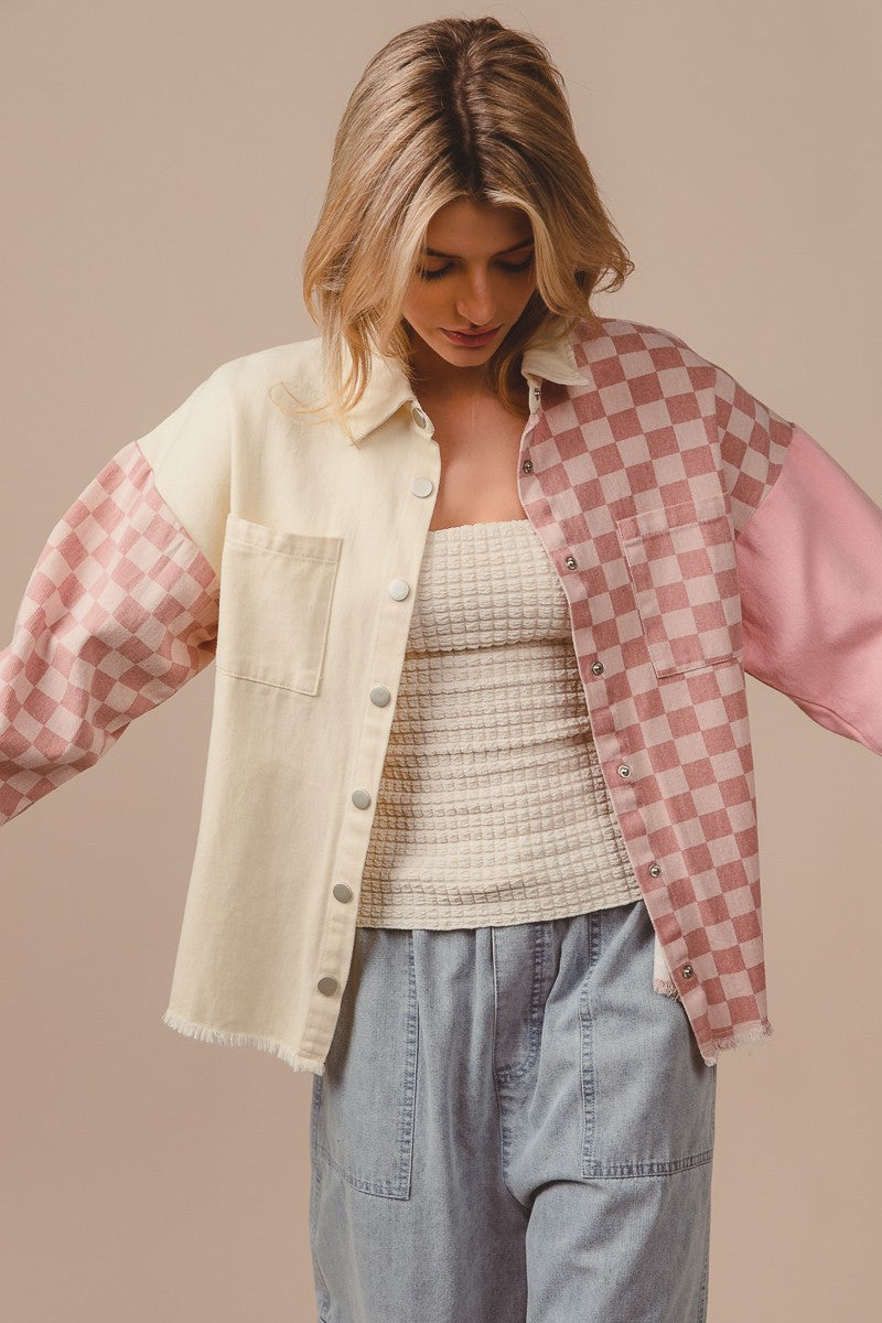 Jacket Rosy Checker