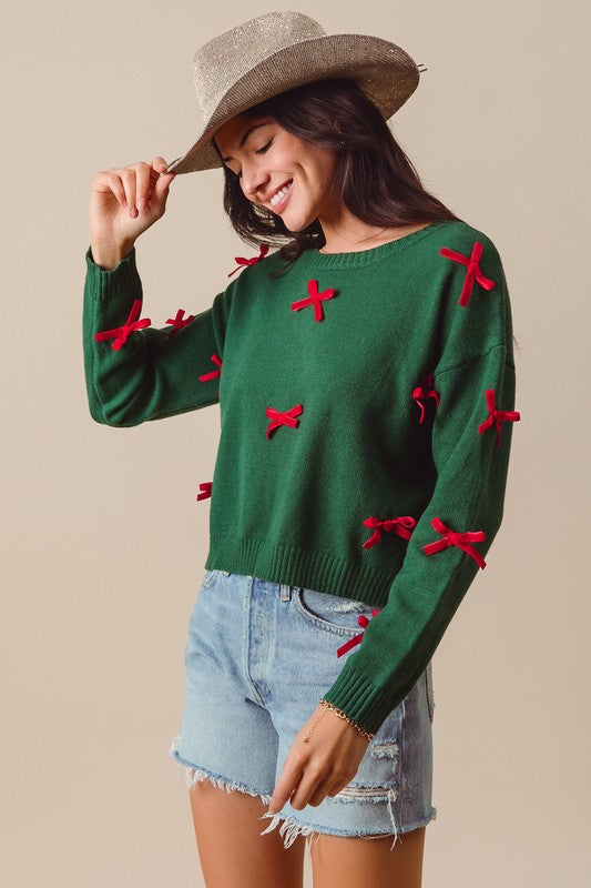 Sweater Merry Bows