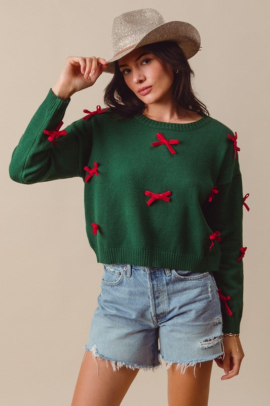 Sweater Merry Bows