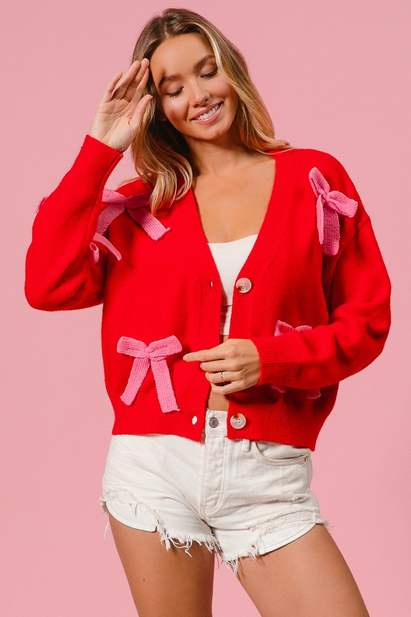 Cardigan Pink Ribbon