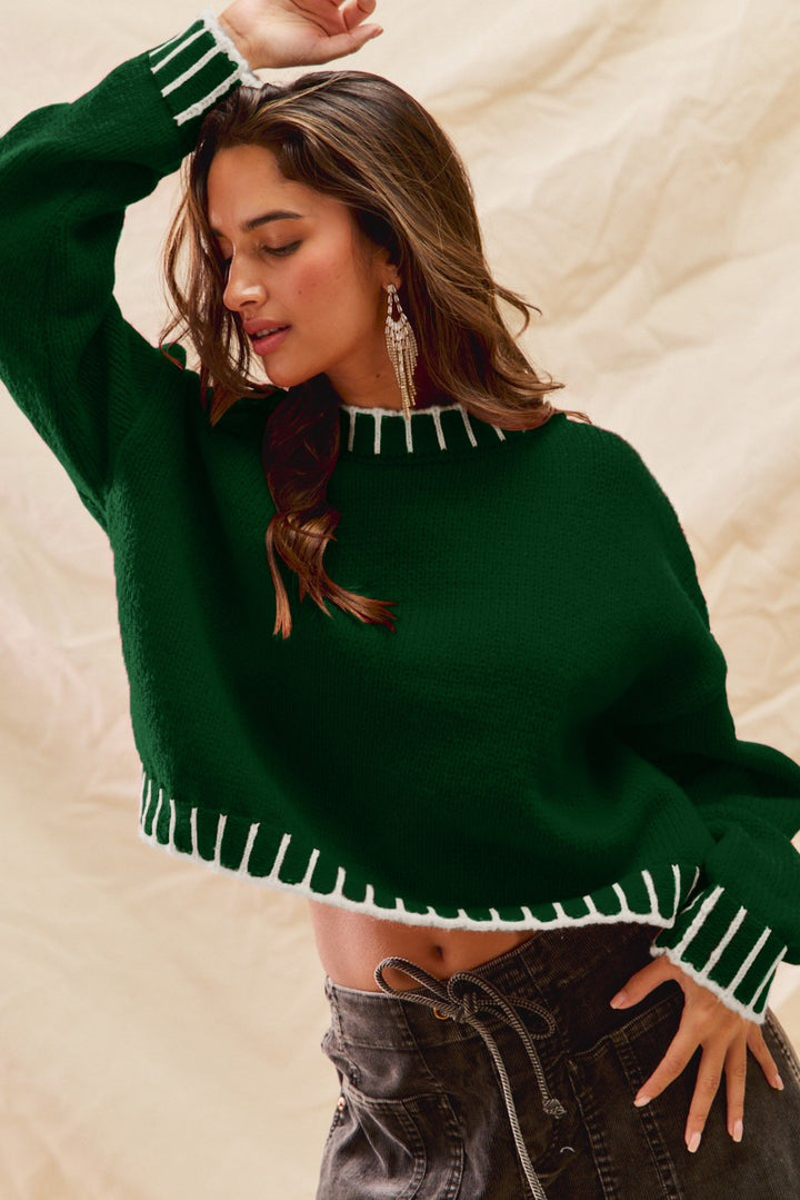 Sweater Under The Mistletoe Verde