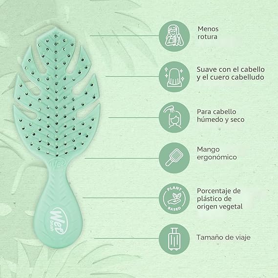 Cepillo Wet Brush Mini Detangler Mint