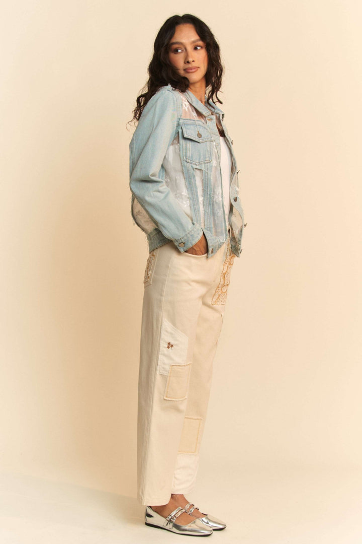 Jacket Denim Lace