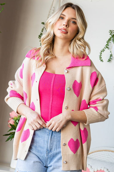 Cardigan Ruth Fucsia