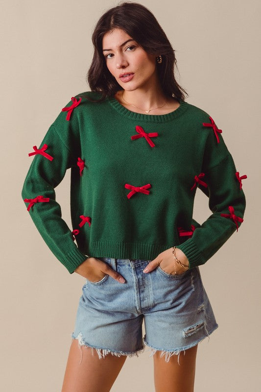 Sweater Merry Bows