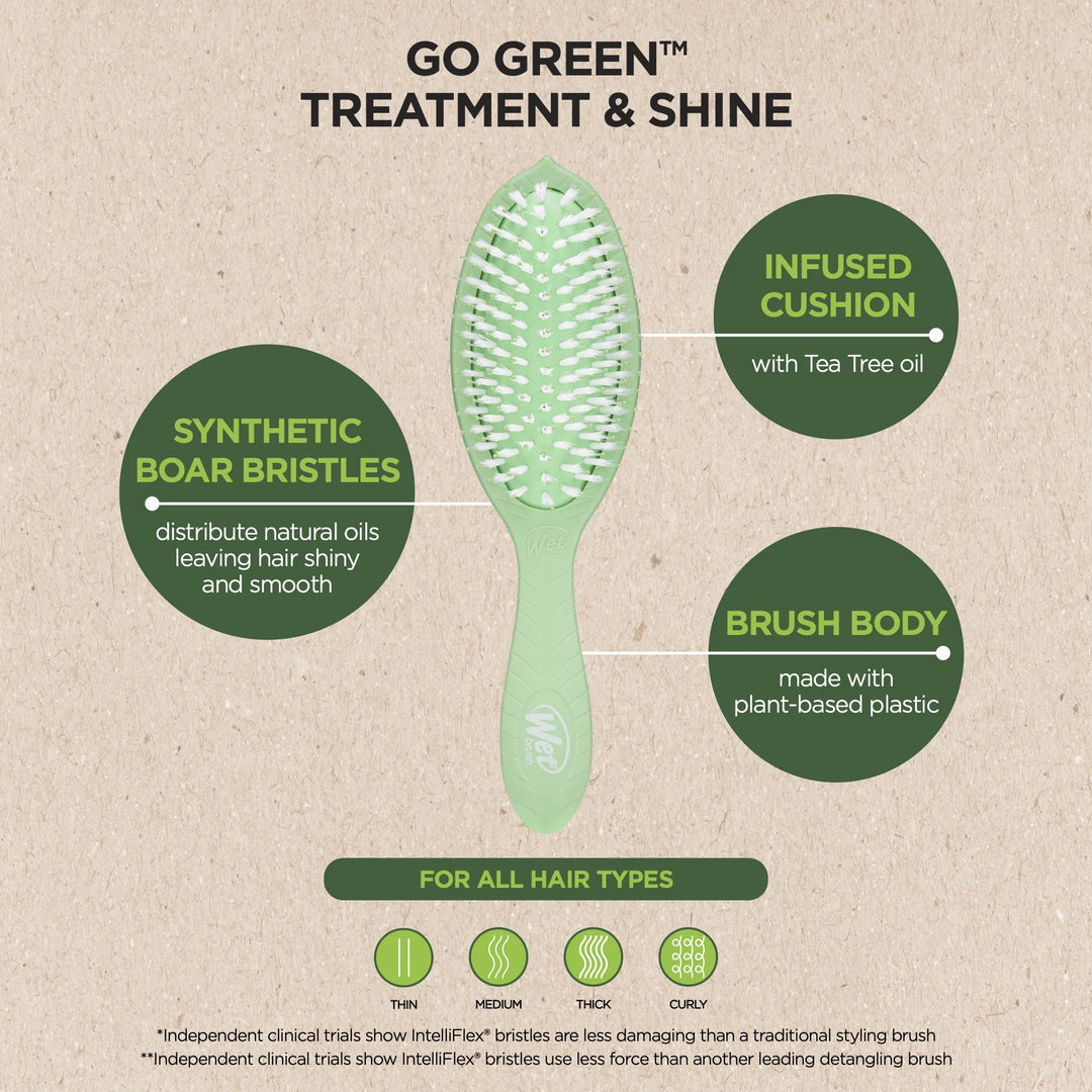 Cepillo Wet Brush Go Green Oil Infused Treatment & Shine Tea Tree Oil