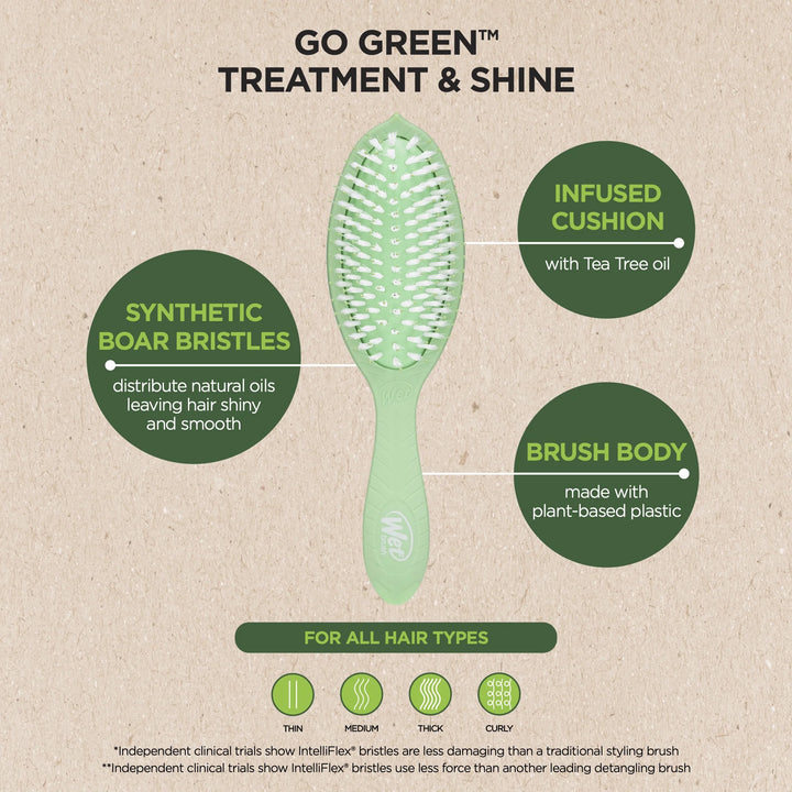 Cepillo Wet Brush Go Green Oil Infused Treatment & Shine Tea Tree Oil
