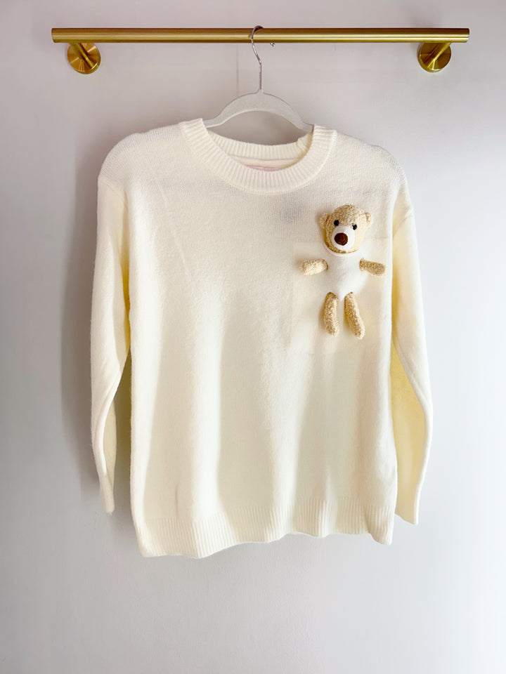 Sweater Baby Bear White