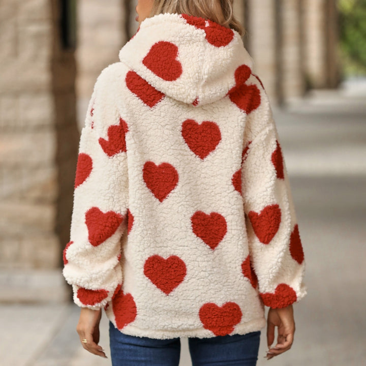 Sweater Comfy Hearts Red