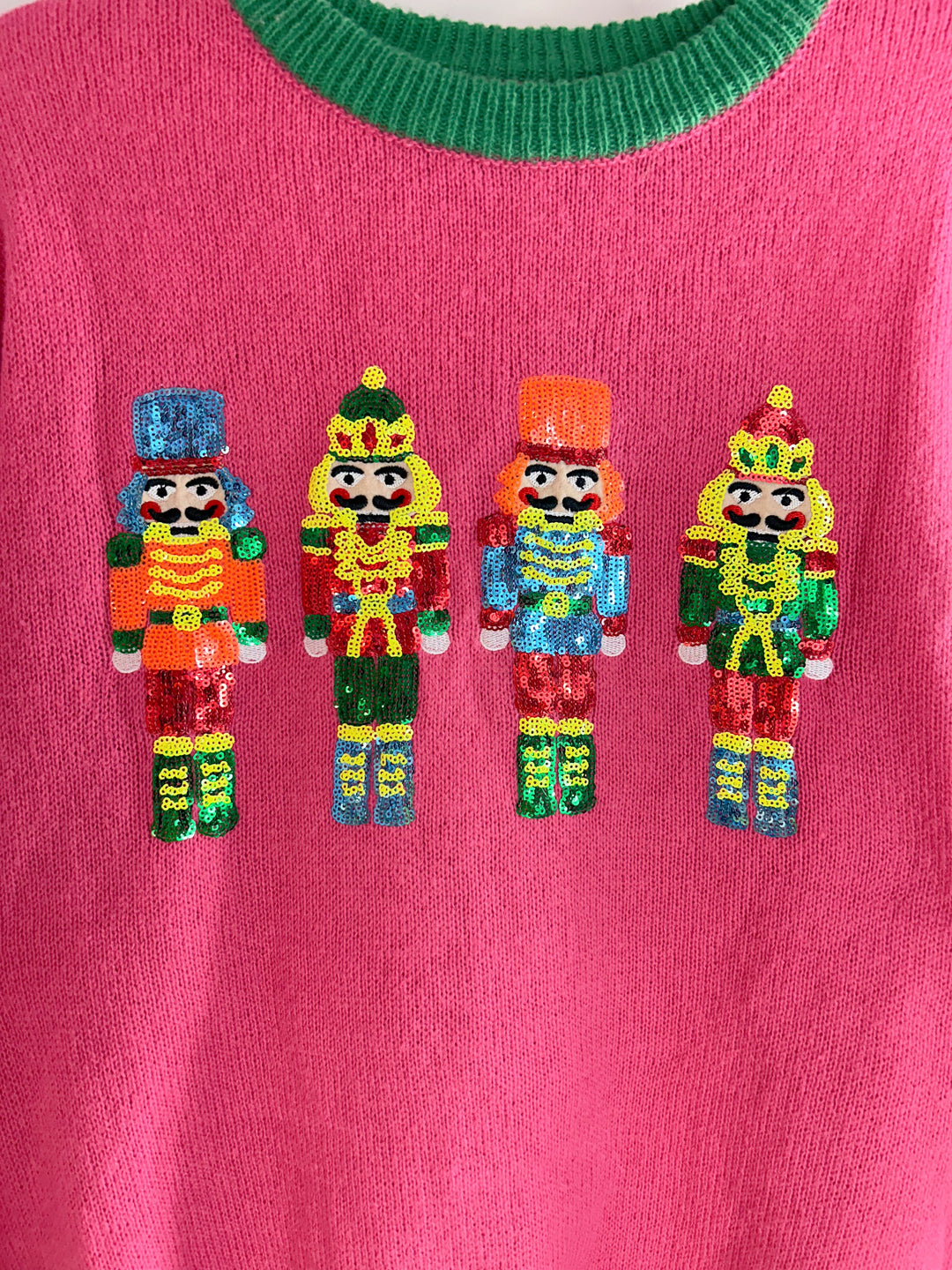 Sweater Cozy Nutcracker Pink