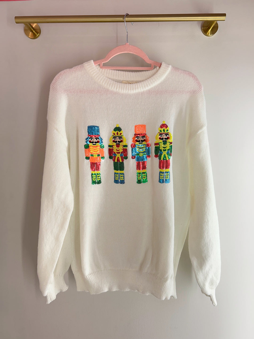 Sweater Cozy Nutcracker White