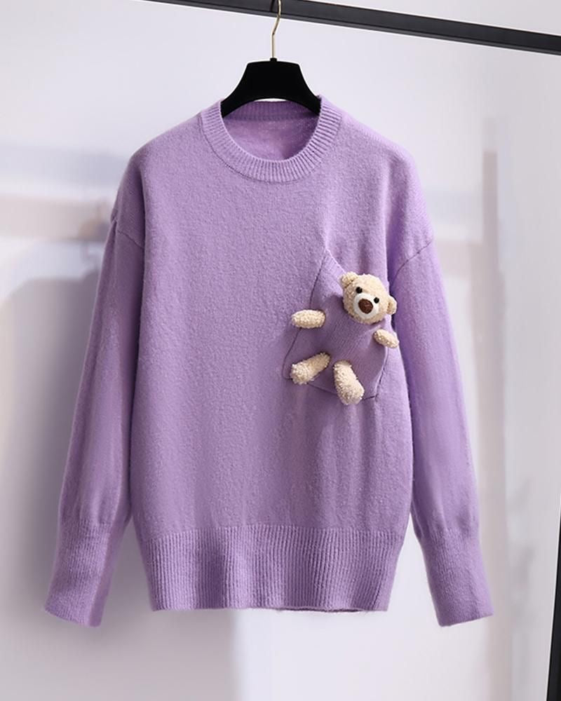 Sweater Baby Bear Lila