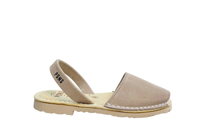 Sandalias Pons Lusaka Nobuck Taupe