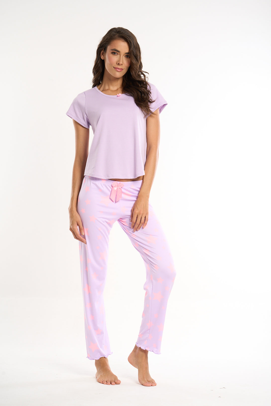 Pijama Shiny Star Lila Pantalon