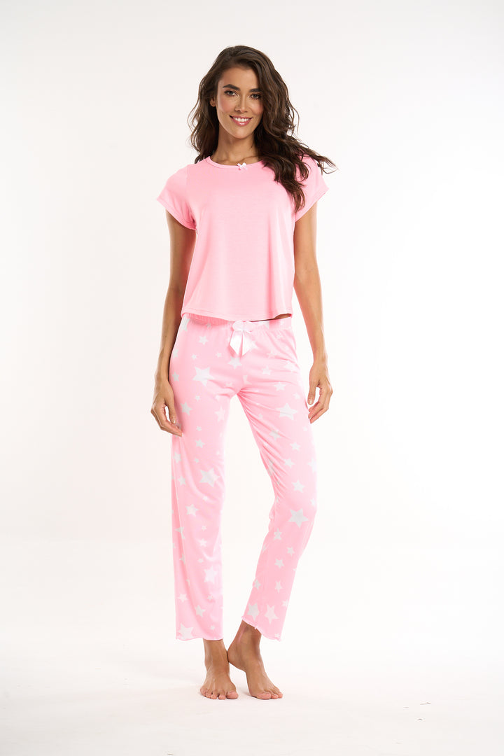 Pijama Shiny Star Rosado Pantalon