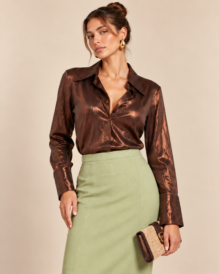 Blusa Lola Café