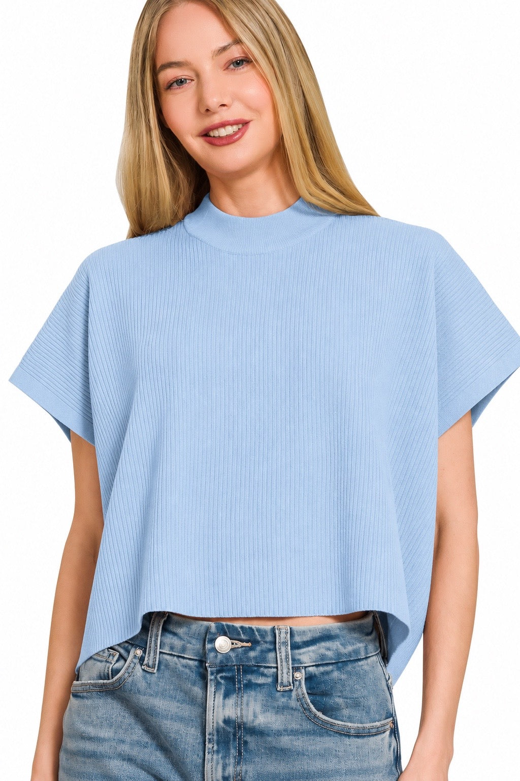 Blusa Bianca Celeste