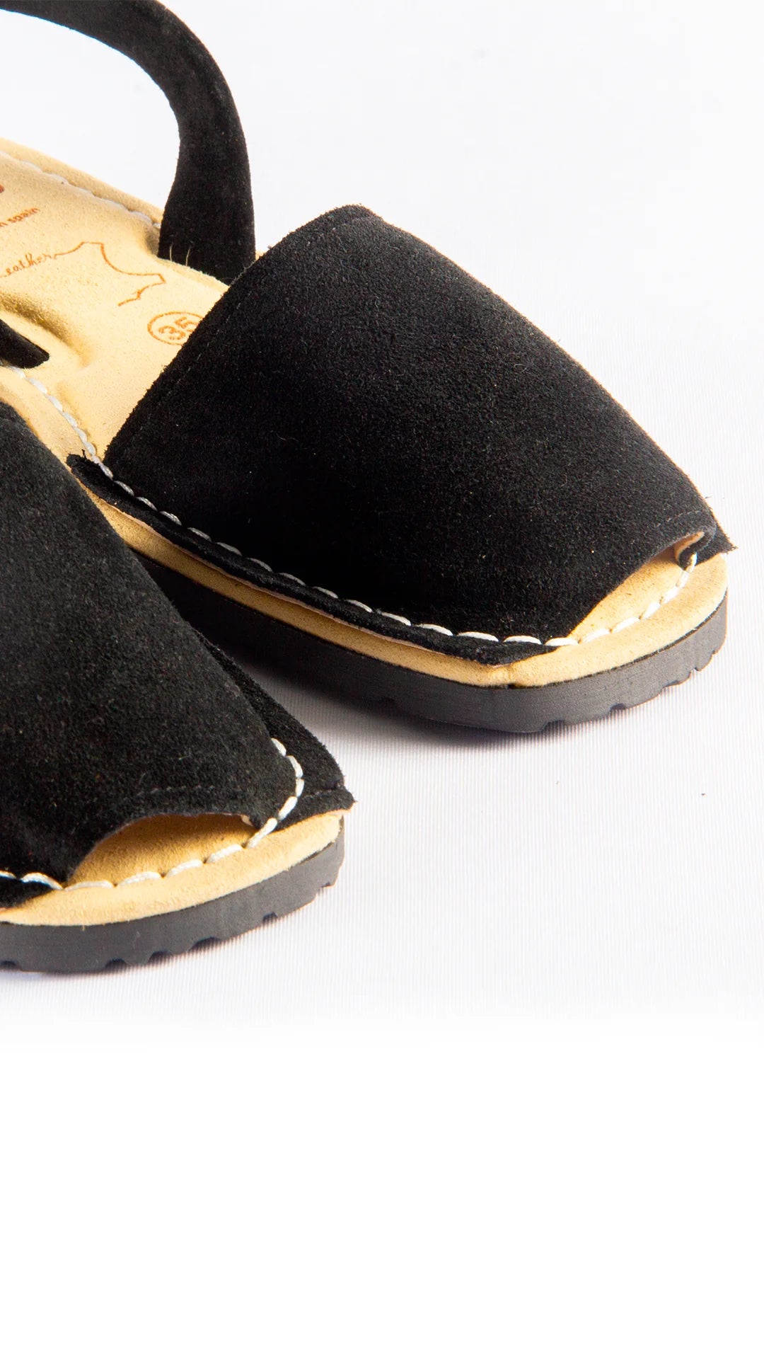 Sandalias Pons Lusaka Serraje Negro