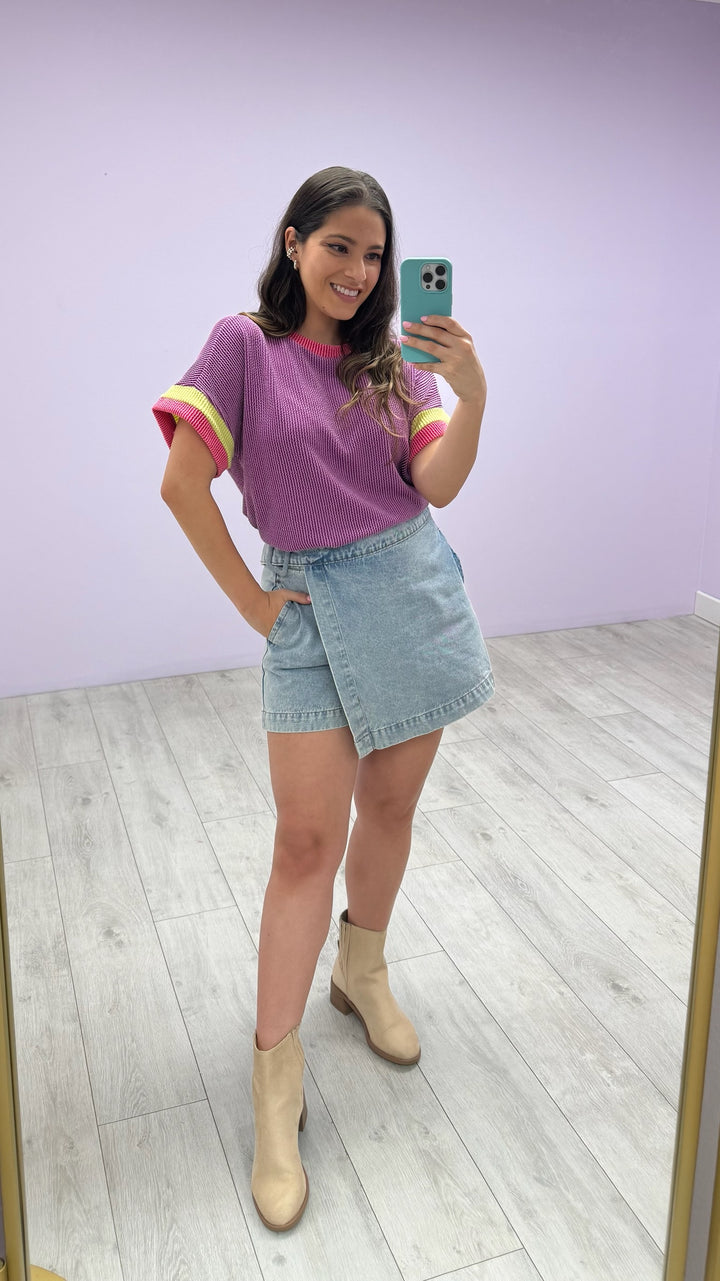 Blusa Nayla Morado