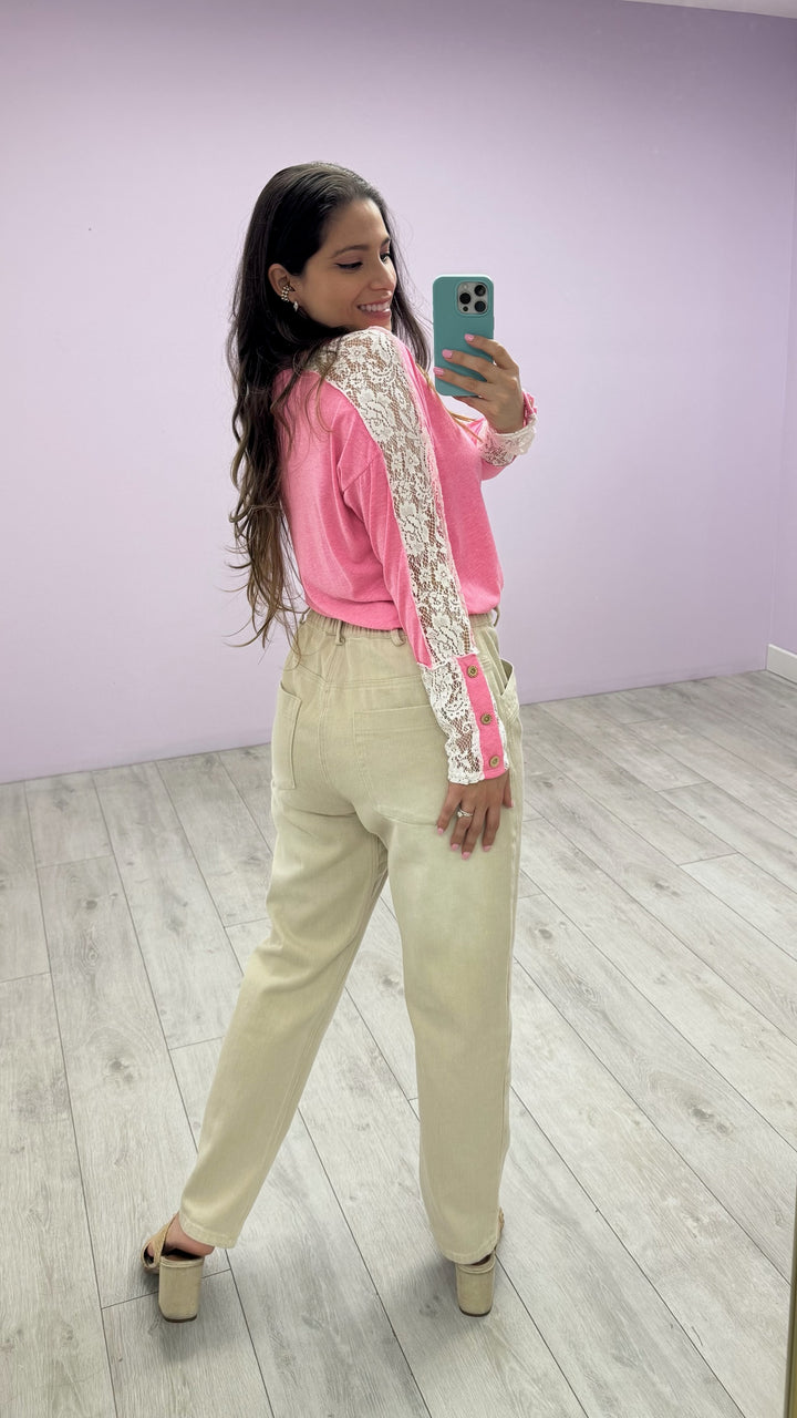 Blusa Charlotte Rosado