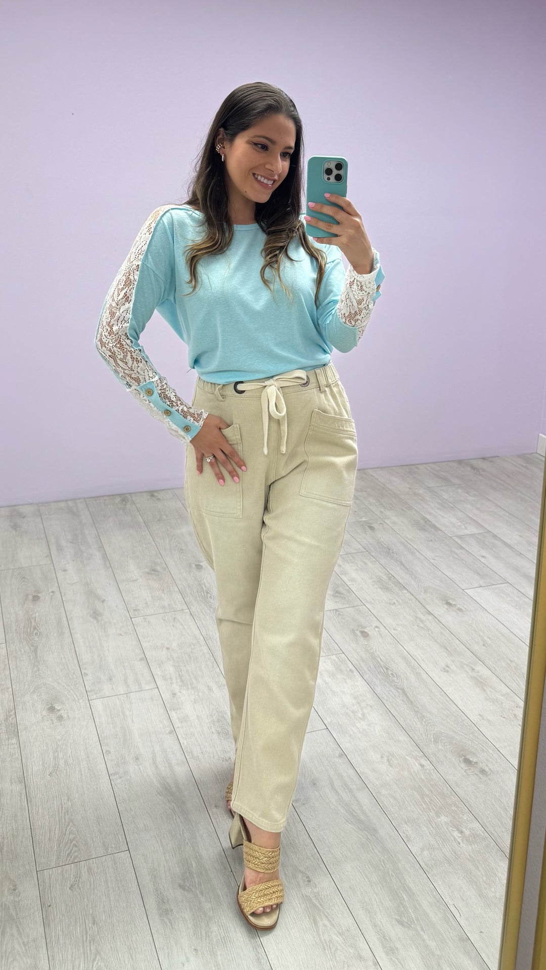 Blusa Charlotte Celeste