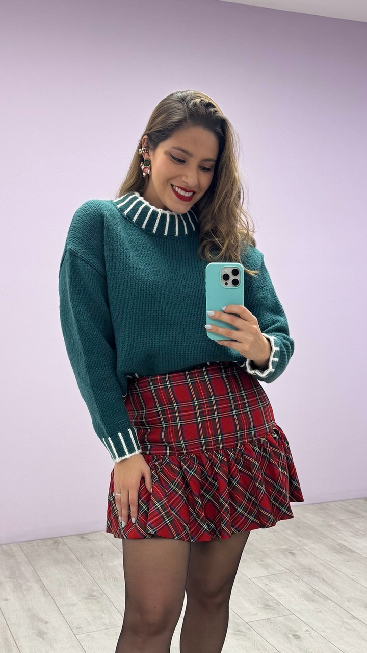 Sweater Under The Mistletoe Verde