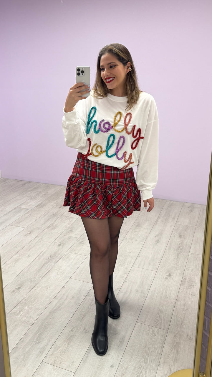 Sweater Holly Jolly White