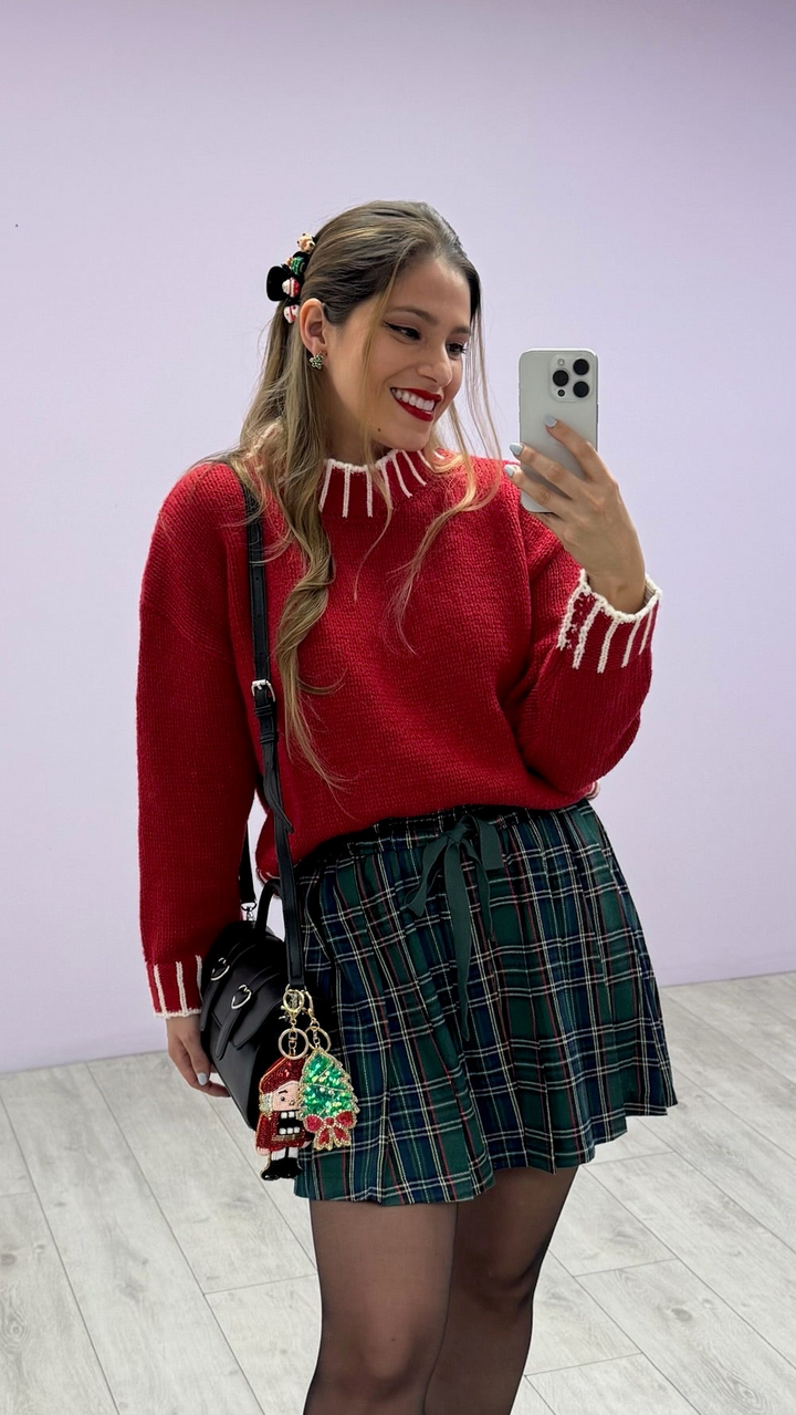 Sweater Under The Mistletoe Rojo