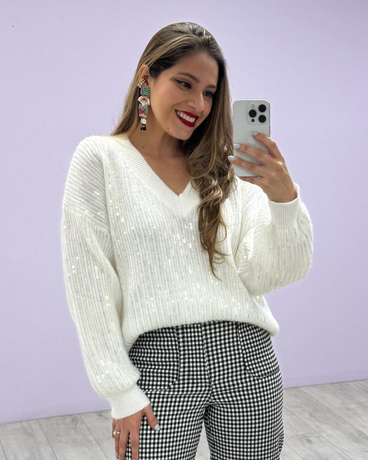 Sweater Frosty Glow White