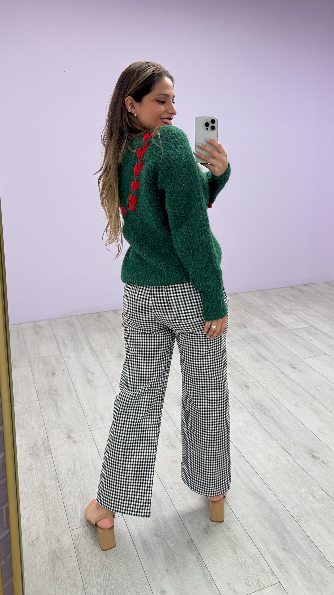 Sweater Jingle Bow Verde