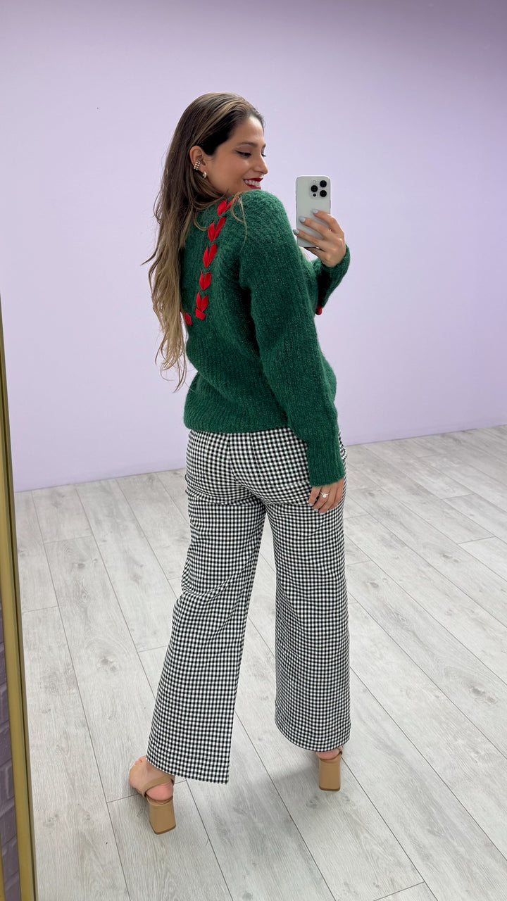 Sweater Jingle Bow Verde