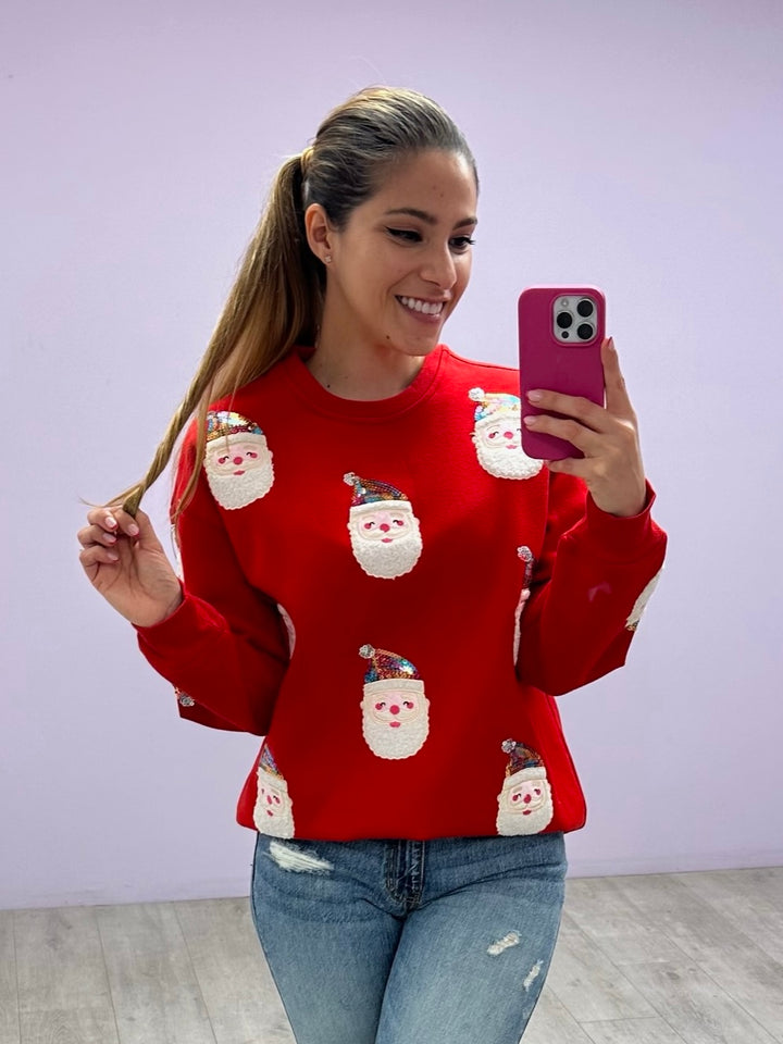 Sweater Cutie Claus Red