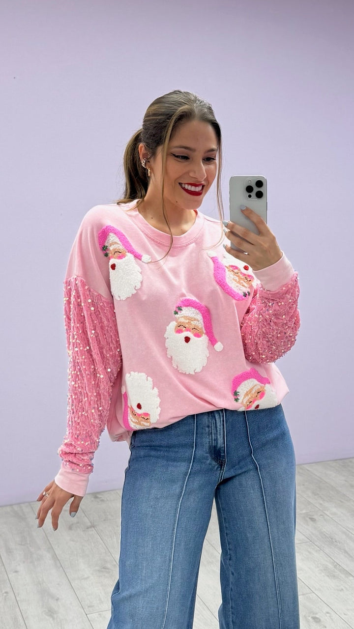 Sweater Puffy Santas