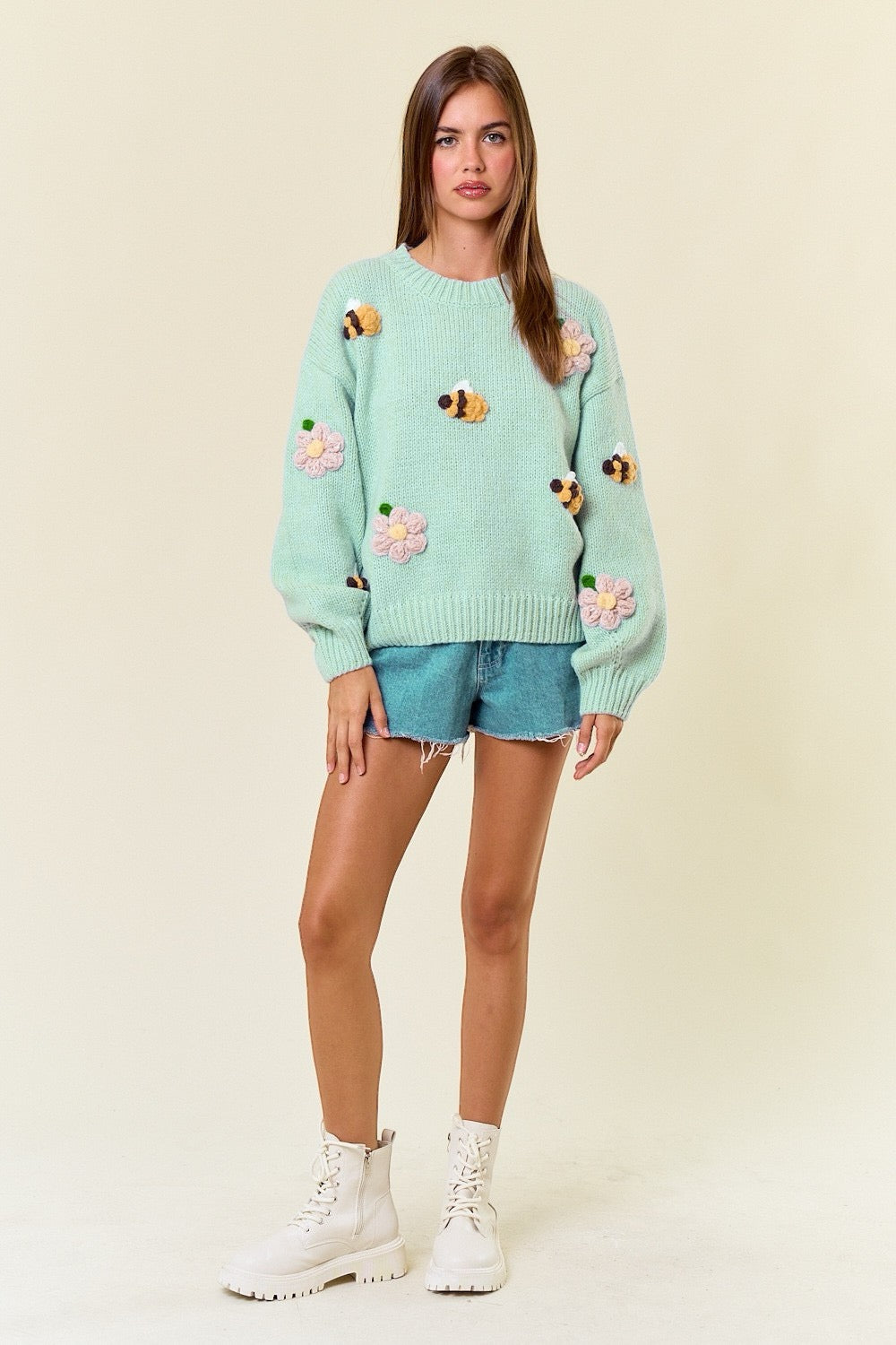 Sweater Honey Buzz Sage