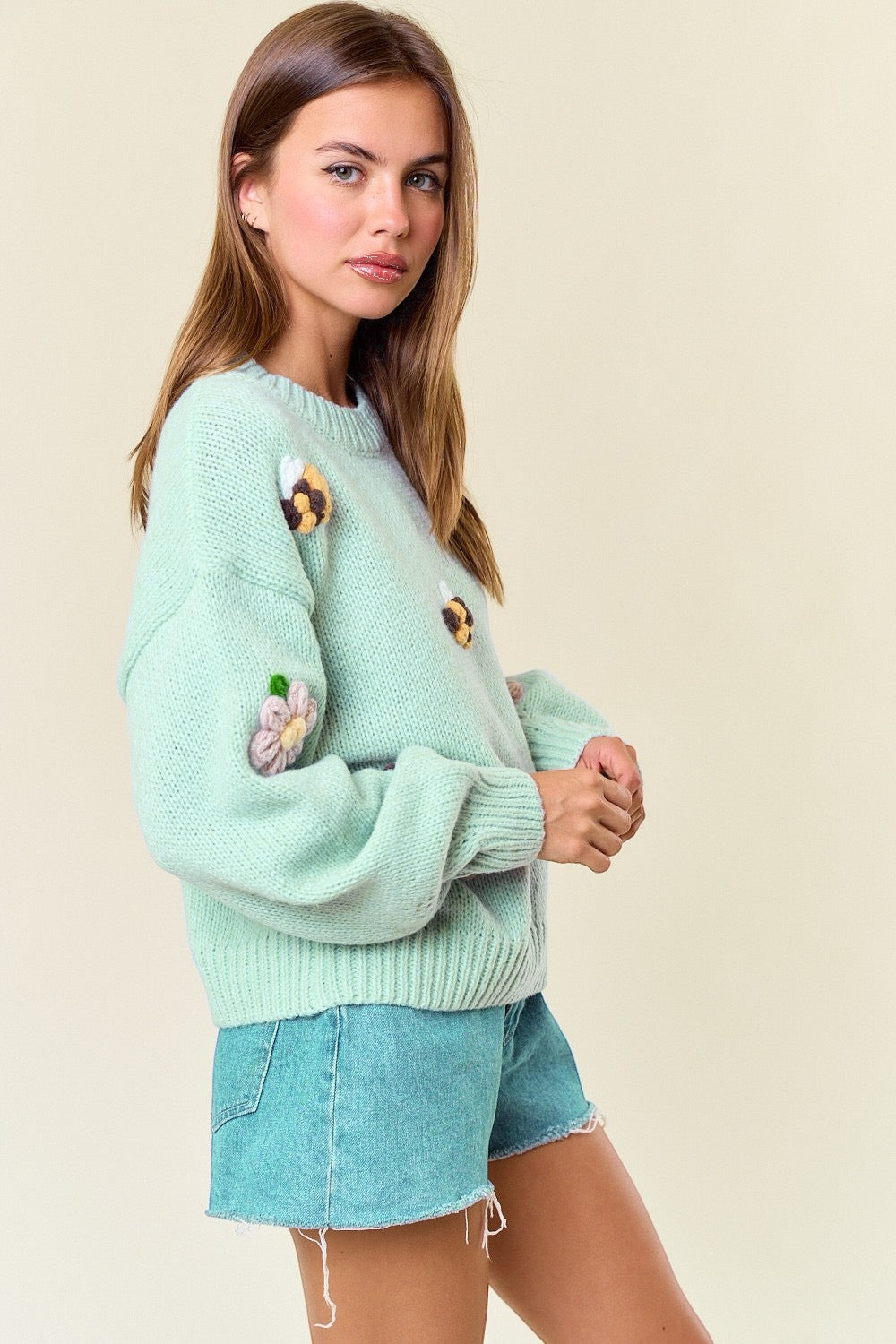 Sweater Honey Buzz Sage