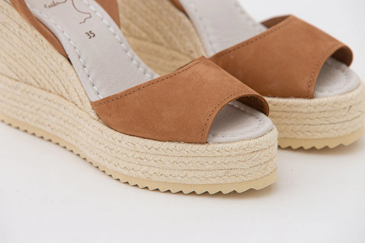 Sandalias Pons Santa Ana Nobuck Camello