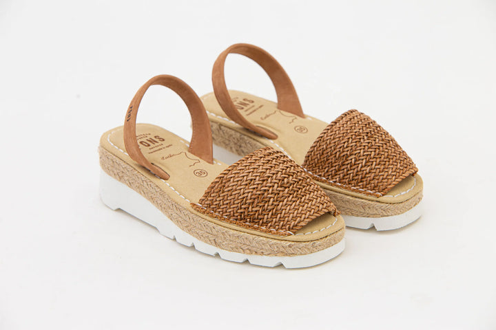 Sandalias Baviera Trenza Taupe