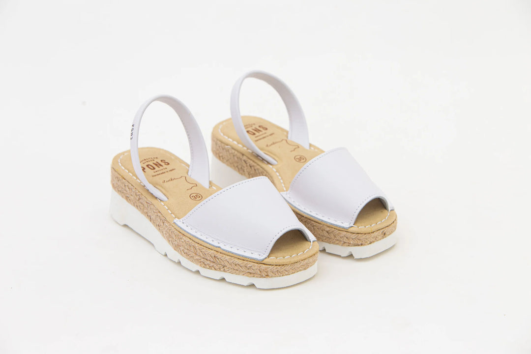 Sandalias Baviera Natur Blanco