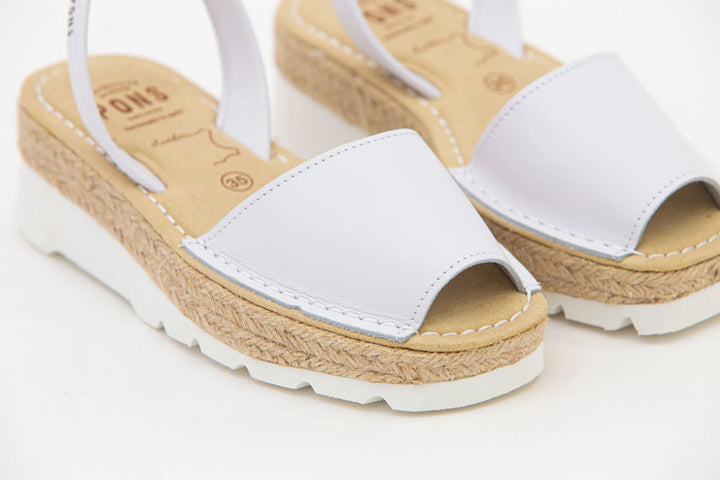 Sandalias Baviera Natur Blanco