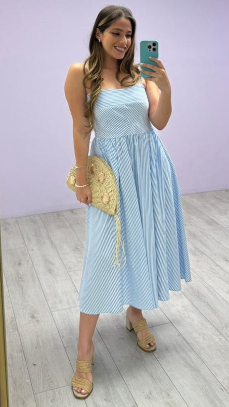 Vestido Corina Light Blue