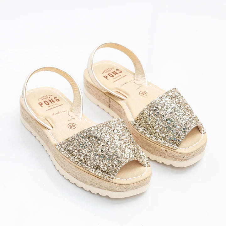 Sandalias Pons Zurich Glitter Champagne