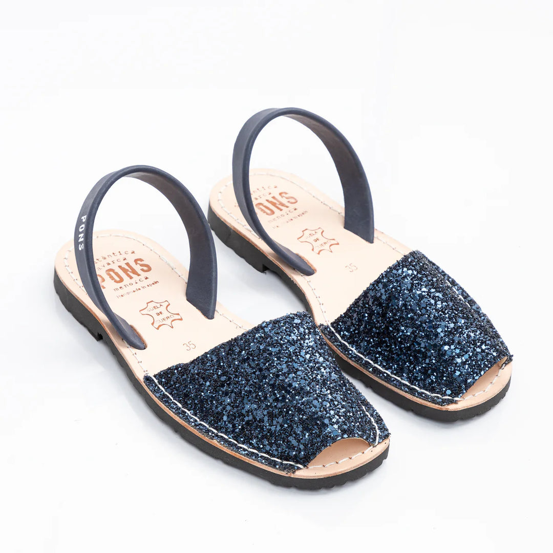 Sandalias Pons Lusaka Glitter Marino
