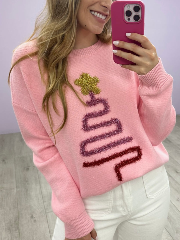 Sweater Pink Christmas