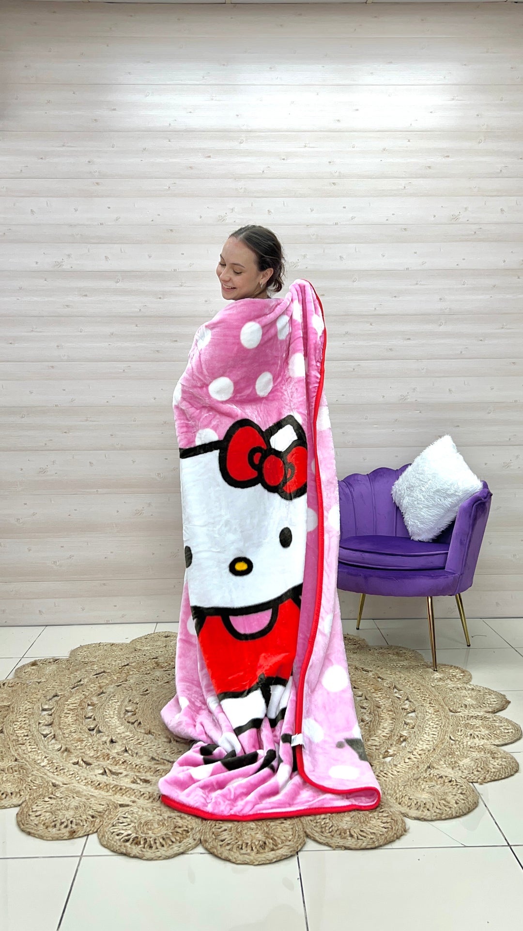 Cobija Hello Kitty Polky Dotty